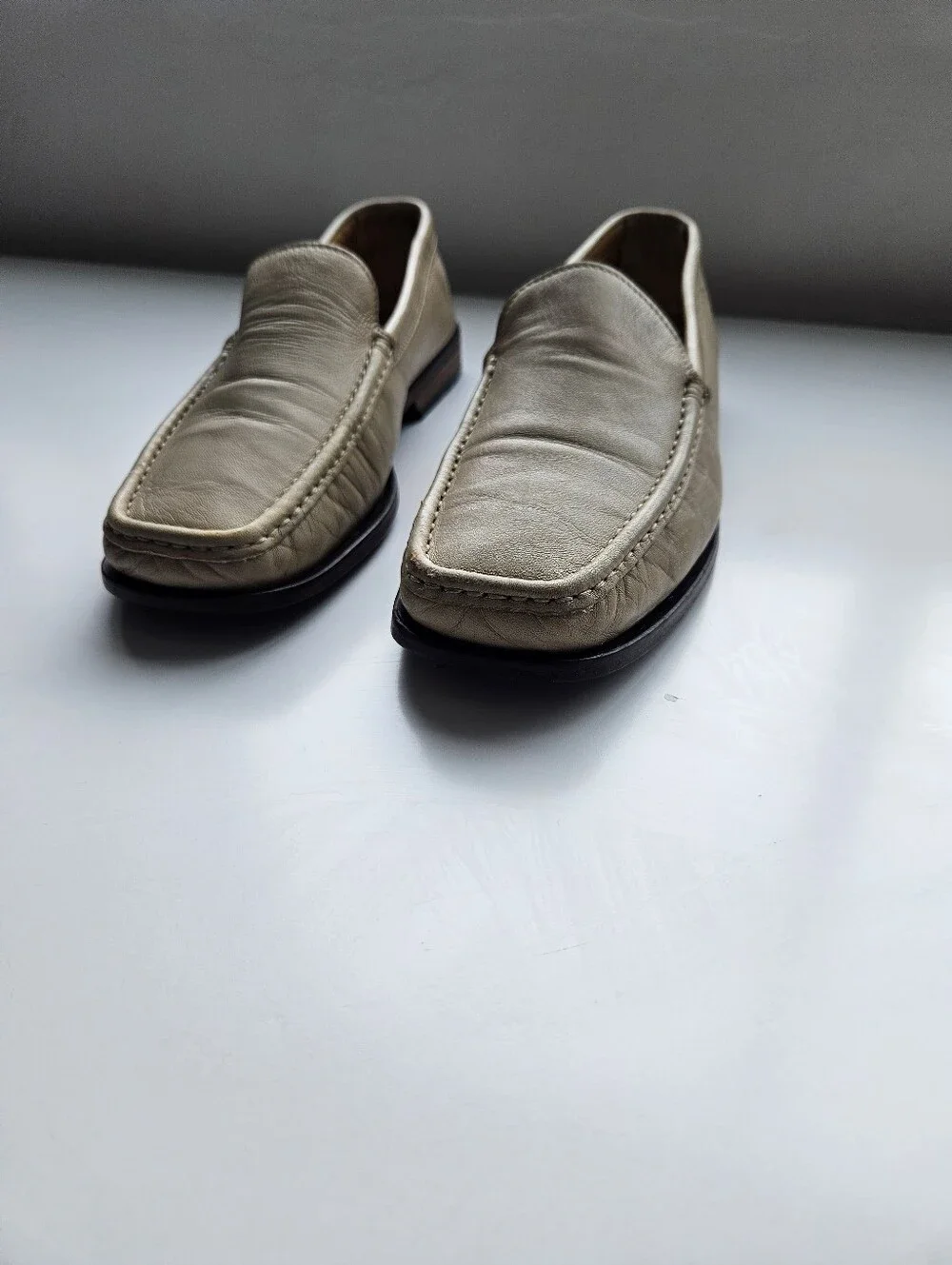 Ernesto Dolani Italian Square Toe Flat Slip On Loafer